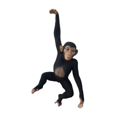 monkey figure abstract figures statues modern silver painted new 95cm statue new