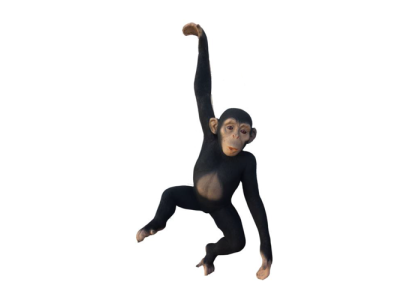 monkey figure abstract figures statues modern silver painted new 95cm statue new