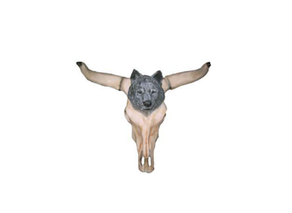 Bull Cattle Skull Decoration Not Real 54cm Wall Design Water Buffalo Skull