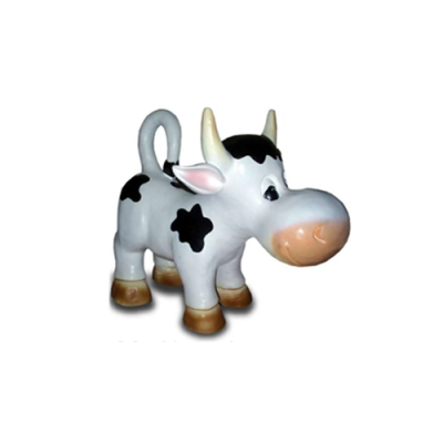 Decoration Garden Plastic Figures Hand Painted Figure Statue Funny Cow 45cm new