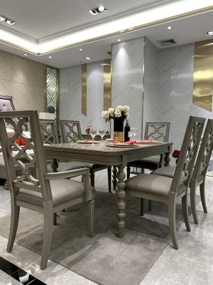 Dining room Table Wood Table Luxury Dining table Design Furniture Wood dining tables 160x90cm