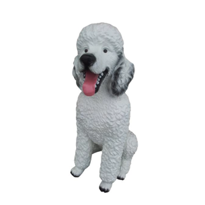 Poodle Decorative Statue Garden Figures Statues 62cm Life Size Figure Plastic