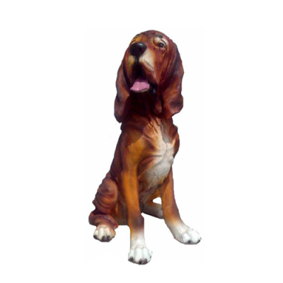 Dog Decorative Statue Garden Figures Statues 45cm Life Size Figure Plastic