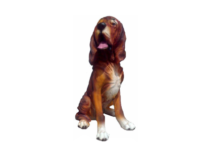 Dog Decorative Statue Garden Figures Statues 45cm Life Size Figure Plastic