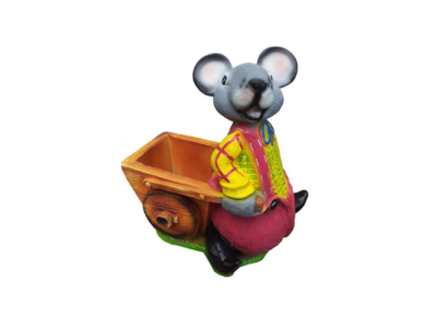 Decorative modern beautiful sculpture mouse, figure height 60 cm