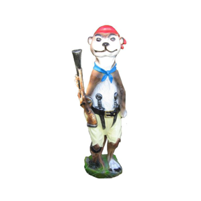 Modern Design Ferret Pirate Garden Plastic Decoration Sculpture 60cm