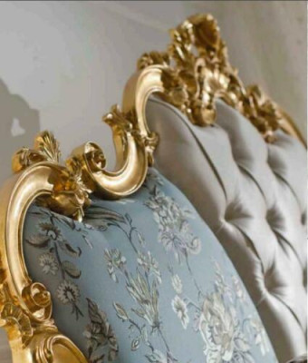 Classic s Bed Baroque Rococo Hotel Beds Upholstered bed Double bed 180x200cm