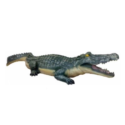 Decorative Statue Garden Figures Statues 50cm Crocodile Figure Plastic new Animal