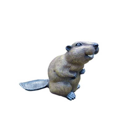 Beaver Figure Statue Statues Figures Garden Winter Decorative Sculpture Decoration 40 cm