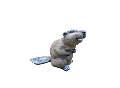 Beaver Figure Statue Statues Figures Garden Winter Decorative Sculpture Decoration 40 cm