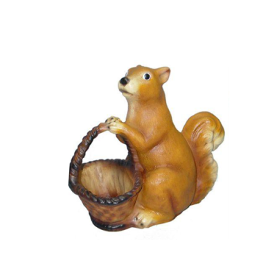 Squirrel with Basket Figure Decoration Sculpture Statue Figures Skulotures new