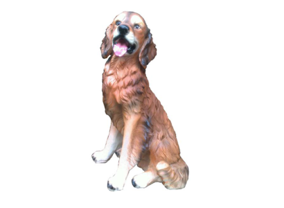 Dog figure abstract figures statues modern brown painted 55cm statue sculpture