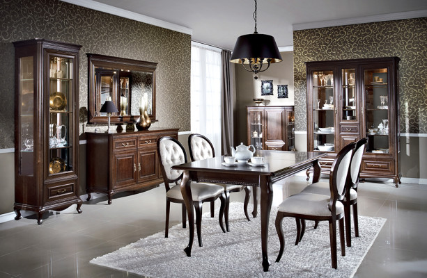 Dining table Furniture Dining room Tables 130x100 Brown Table Wooden Table Wood