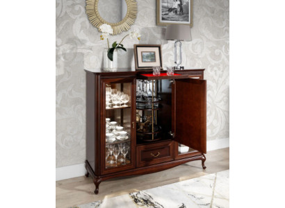 Home bar Wardrobe Sideboard with rotating bottles Wardrobe Display case Wood