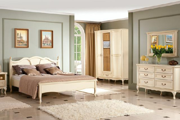 Bedroom Set Bed Chest of drawers Wardrobe Bedside table Italian Furniture new