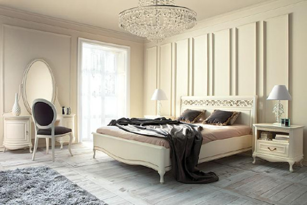 Italian style set 5-piece bed designer exclusive luxury bed beds double bed