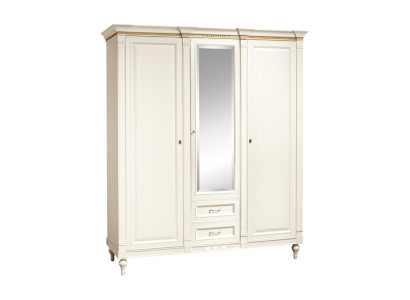 Classic r Wardrobe Wardrobe Solid Country House Large Mirror Cabinet FL-D4
