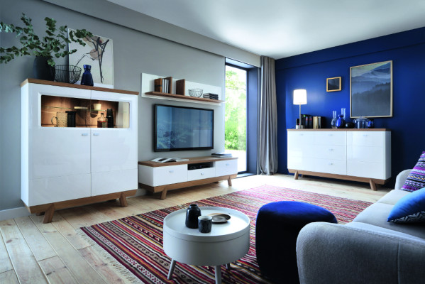 Living room Suite Set Wall unit Sideboard Display case Shelf Design Hotel Furniture new