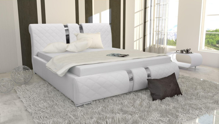Bed frame with box bed bed frame white beds 180cm double bed marriage bed new
