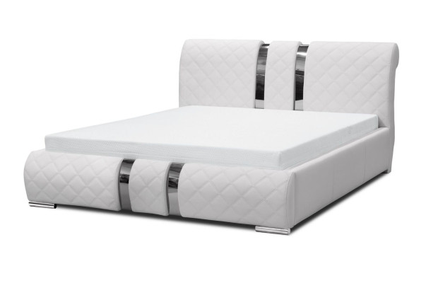 Bed frame with box bed bed frame white beds 180cm double bed marriage bed new