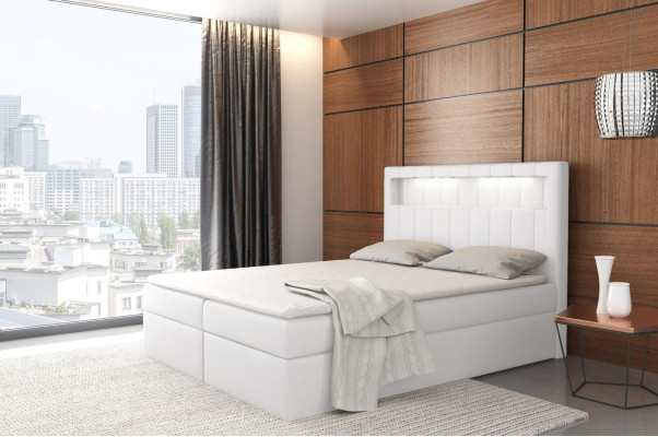 Bed illuminated boxspring Beds king size velvet hotel new Bedroom Furniture