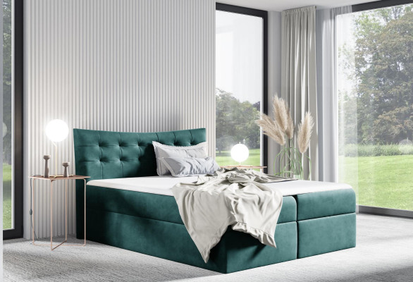 Bed bed base box spring bed Bedroom Upholstery Design Double Hotel 180x200