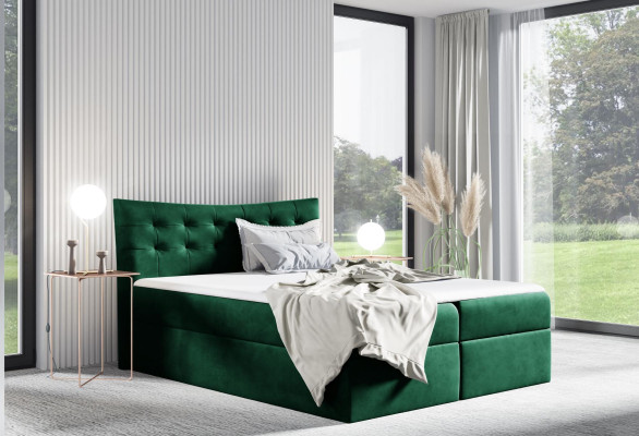 Bed bed base box spring bed Bedroom Upholstery Design Double Hotel 180x200
