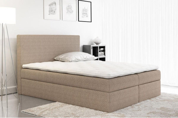 Box Spring Bed Textile Design Double Hotel Modern Bed Bedroom Beds Fabric