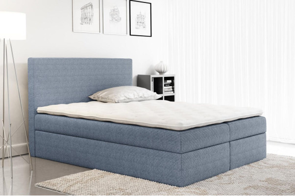 Box Spring Bed Textile Design Double Hotel Modern Bed Bedroom Beds Fabric
