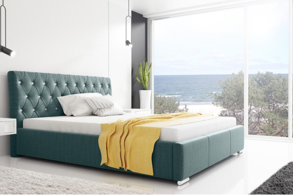 Bed frame Bed Double bed Double bed Bed frame Upholstered bed Beds 200x200 Gray