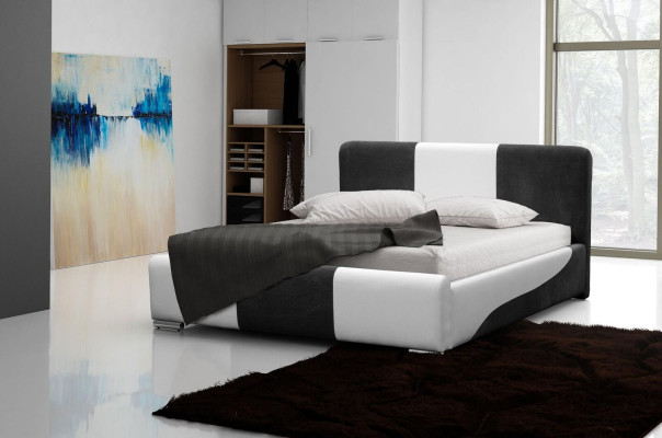 Bed Bed Frame Bedroom Design Double Hotel Modern Fabric 160x200 Beds new