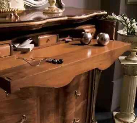 Bedroom Furniture 5 pieces Set Bed 2x Bedside table Chest of drawers Classic Wood