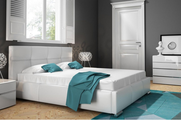 Bed Frame Design Double Hotel Modern Bed Bedroom Beds White new