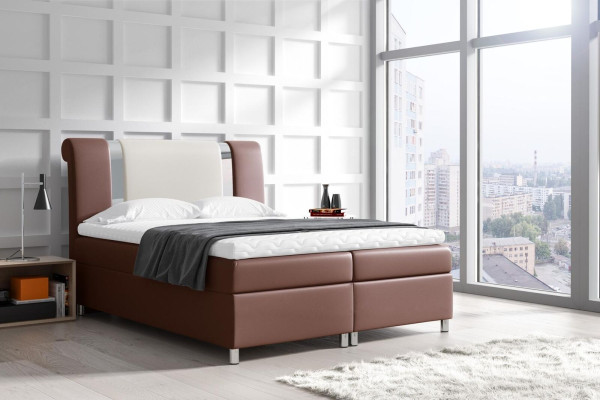Bed with bed base Boxspring Beds Furniture Double 160x200 Bedroom Hotel new