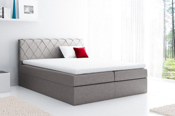 Box spring bed Double bed Marriage bed Bed frame Bed Upholstered bed Beds 200x200cm