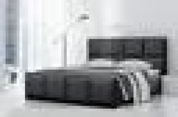Double bed Bed Frame Bed Furniture Upholstered bed Beds Polyester Modern Black