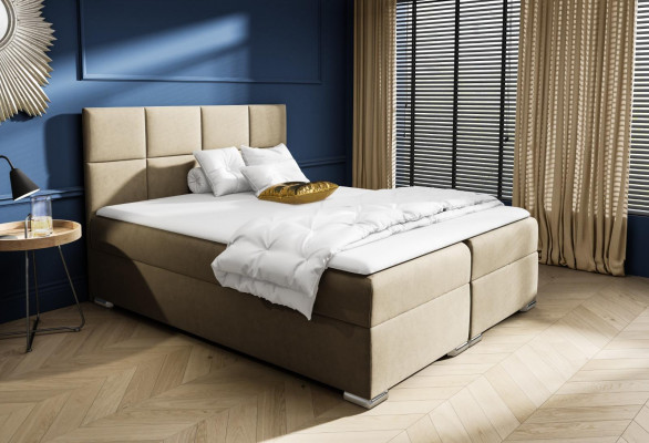 Box spring bed Bedroom Upholstery Design Double Hotel Modern Bed bed base