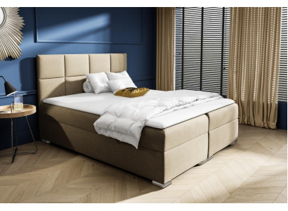 Box spring bed Bedroom Upholstery Design Double Hotel Modern Bed bed base
