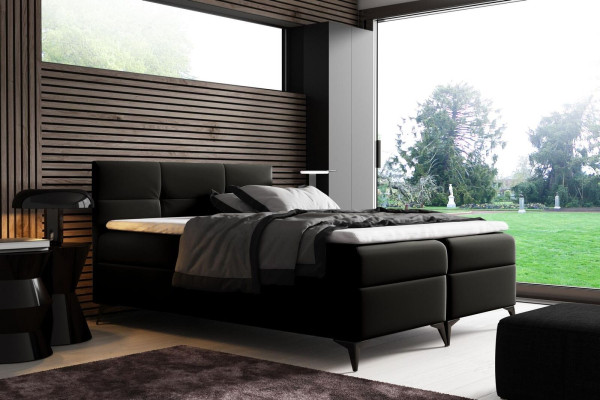 Bed with bed base 180x200 box spring bed design double hotel modern beds new