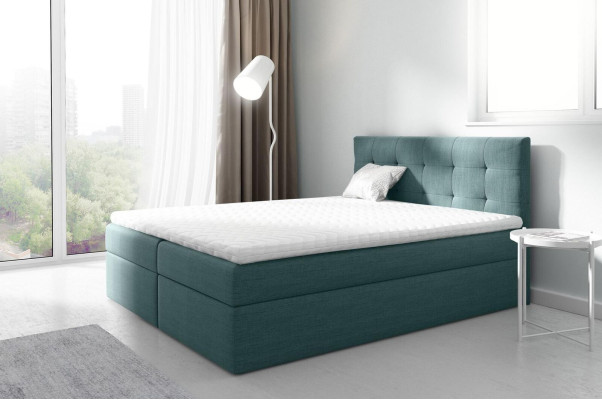 Marriage bed Beds Upholstered bed Box spring bed Double bed Bed with bed base Black