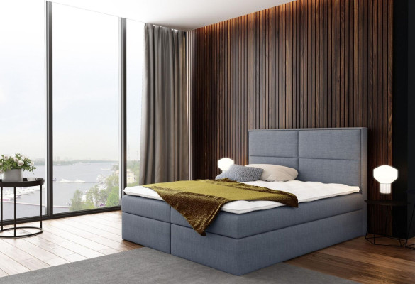 Bed with bed base Upholstered bed Box spring bed design double Hotel Bedroom