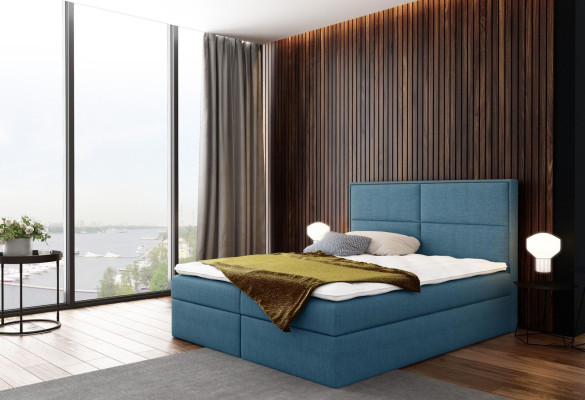 Bed with bed base Upholstered bed Box spring bed design double Hotel Bedroom