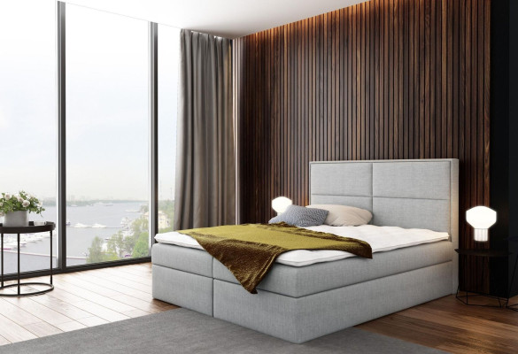 Bed with bed base Upholstered bed Box spring bed design double Hotel Bedroom