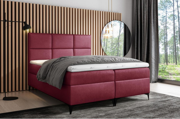 Box spring bed Textile Design Double Hotel Modern Bed Bedroom Beds 200x200