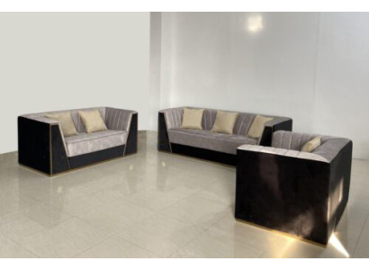 Medusa Seat Furniture Couch Suite Fabric Sofa Couches Furniture Furnishings 3pcs