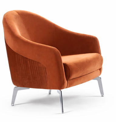 Design Sofa Armchair Couch Upholstery 1 Seater Textile Single Seater new brown colour