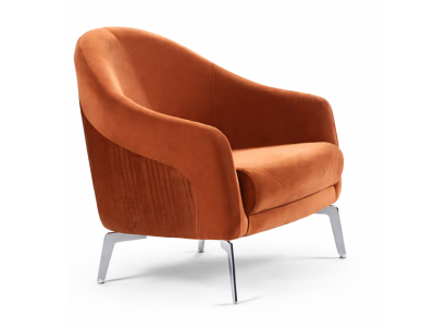 Design Sofa Armchair Couch Upholstery 1 Seater Textile Single Seater new brown colour