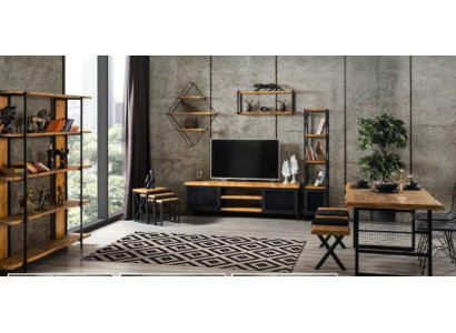 Dining room Suite Dining table Shelf Wardrobe TV cabinet Living room Set 5 pieces.