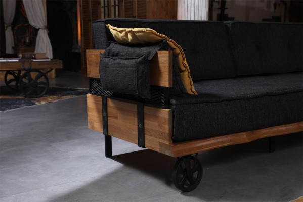 Loft Furniture Fabric sofa Corner sofa Upholstery Corner suite Textile sofa set