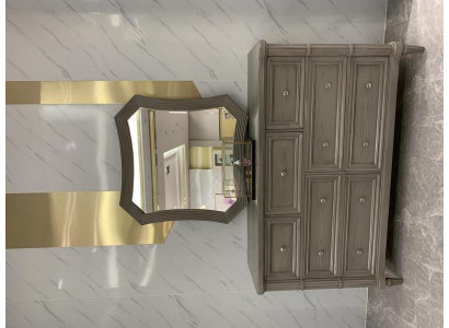 Luxury Chest of drawers Mirror Style Design Furniture Modern Bedroom Chest of drawers new brown